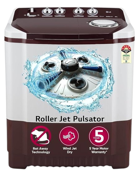 LG 8.5 kg 5 Star Semi-Automatic Top Load Washing Machine